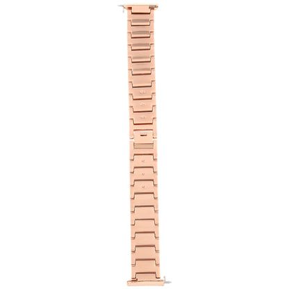 For Fitbit Versa Diamond-studded Stainless Steel  Watch Band(Rose Gold) - Watch Bands by buy2fix | Online Shopping UK | buy2fix