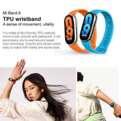 Original For Xiaomi Mi Band 8 TPU Watch Band(Orange) - Watch Bands by Xiaomi | Online Shopping UK | buy2fix