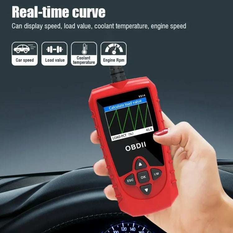 V314 Car OBD Diagnostic Instrument Fault Clear Code Reader - Electronic Test by buy2fix | Online Shopping UK | buy2fix