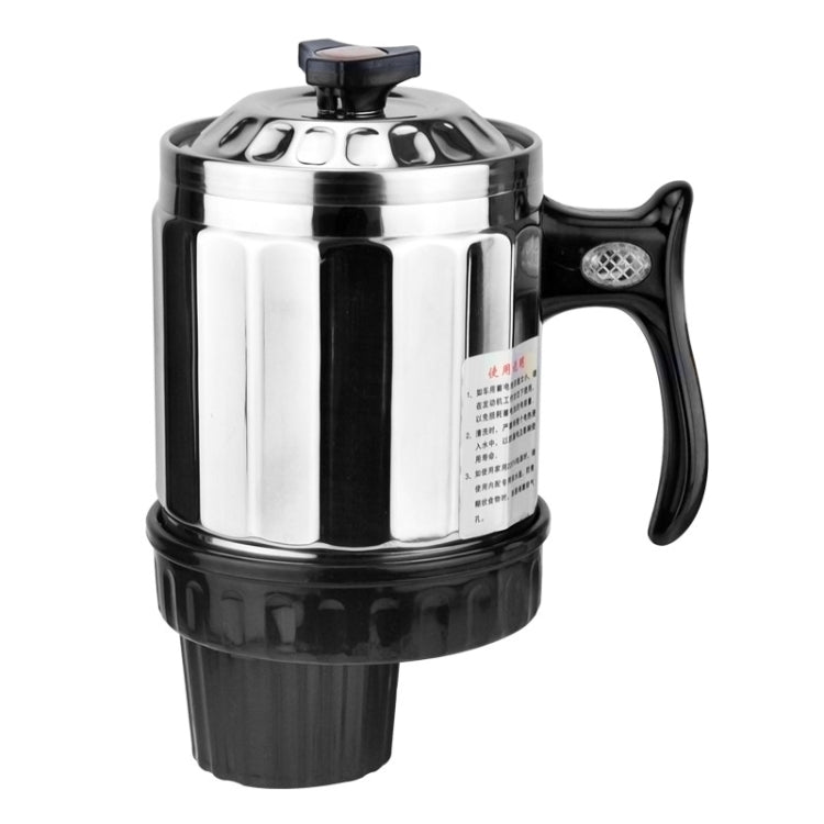 Universal DC 24V Stainless Steel Car Electric Kettle Heated Mug Heating Cup with Charger Cigarette Lighter for Car and Family, Capacity: 1000ML - Heating Cups by buy2fix | Online Shopping UK | buy2fix