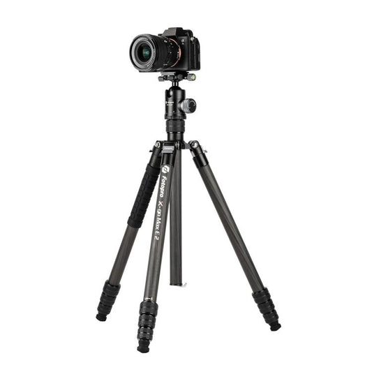 Fotopro X-go Max E 2 Portable Carbon Fiber 2 in 1 Tripod Monopod (Black) - Tripods by Fotopro | Online Shopping UK | buy2fix