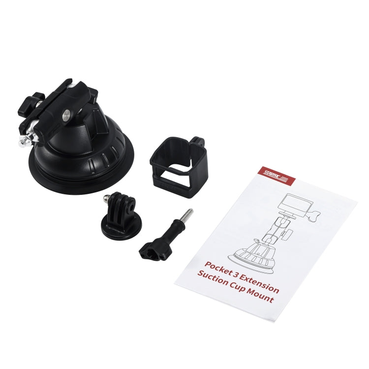 For DJI OSMO Pocket 3 STARTRC Suction Cup Holder Expansion Adapter Bracket (Black) - Mount & Holder by STARTRC | Online Shopping UK | buy2fix