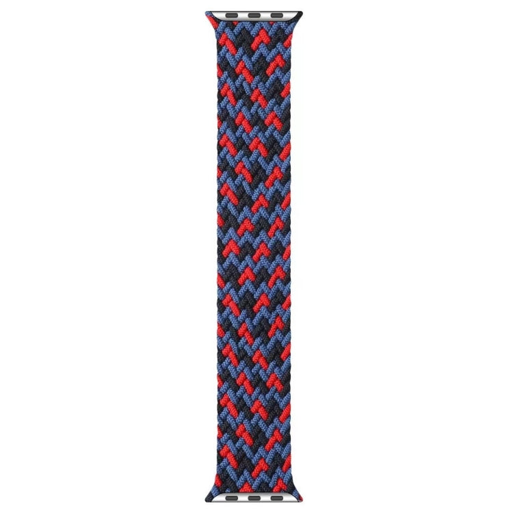 Mixed Color Nylon Braided Single Loop Watch Band For Apple Watch Ultra 49mm&Watch Ultra 2 49mm / Series 9&8&7 45mm / SE 3&SE 2&6&SE&5&4 44mm / 3&2&1 42mm, Size:L(Red Camouflage) - Watch Bands by buy2fix | Online Shopping UK | buy2fix