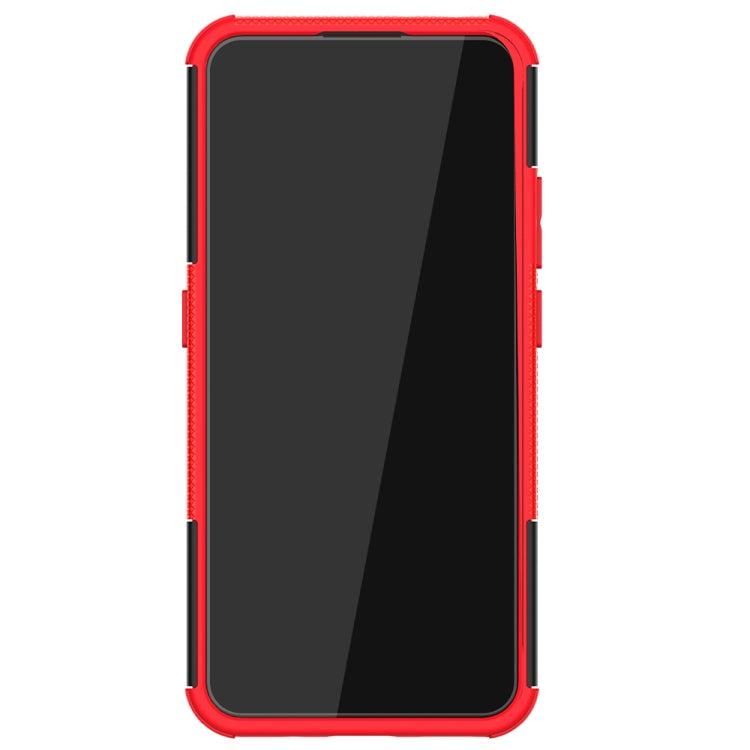 For Nokia 3.4 / 5.4 Tire Texture Shockproof TPU+PC Protective Case with Holder(Red) - Nokia Cases by buy2fix | Online Shopping UK | buy2fix