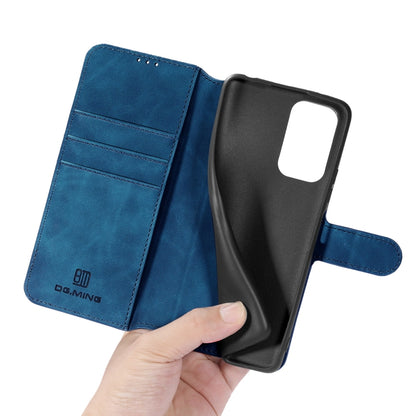 For Xiaomi Redmi Note 10 Pro DG.MING Retro Oil Side Horizontal Flip Leather Case with Holder & Card Slots & Wallet(Blue) - Xiaomi Cases by DG.MING | Online Shopping UK | buy2fix