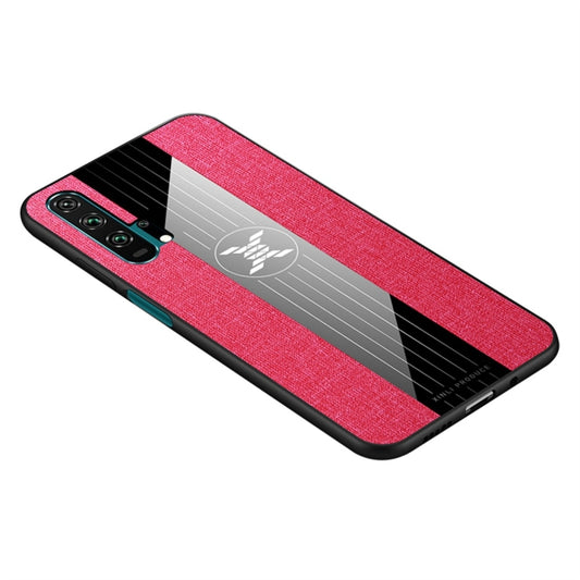 For Huawei Honor 20 Pro XINLI Stitching Cloth Textue Shockproof TPU Protective Case(Red) - Honor Cases by XINLI | Online Shopping UK | buy2fix