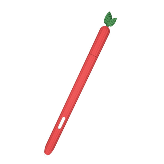For Samsung Galaxy Tab S7 SM-870 / SM-T875 Fruit and Vegetable Shape Stylus Silicone Protective Case(Small Strawberry) - Pencil Accessories by buy2fix | Online Shopping UK | buy2fix