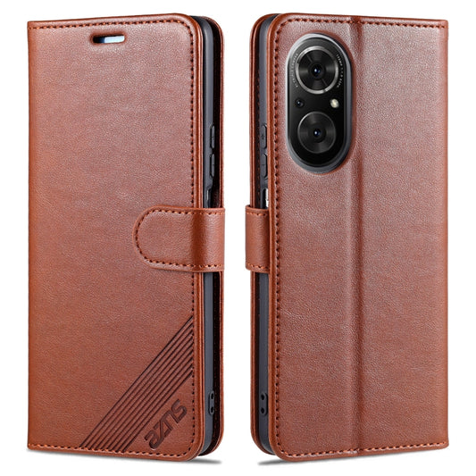 For Honor 50 SE AZNS Sheepskin Texture Horizontal Flip Leather Case with Holder & Card Slots & Wallet(Brown) - Honor Cases by AZNS | Online Shopping UK | buy2fix