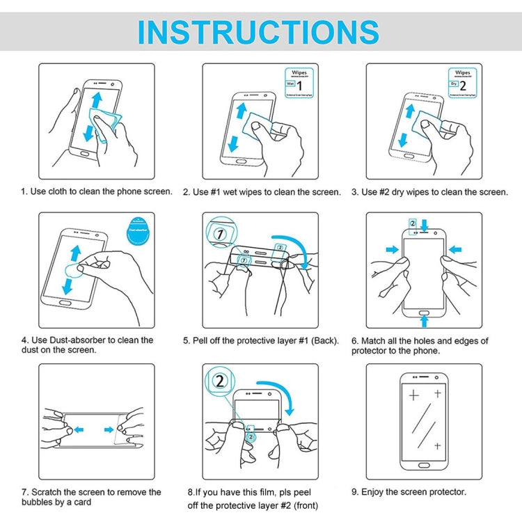 For Ulefone Tab A7 50 PCS 0.26mm 9H 2.5D Tempered Glass Film - Others by buy2fix | Online Shopping UK | buy2fix