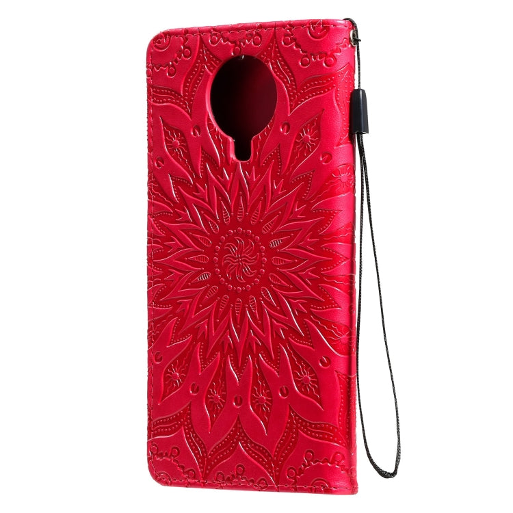 For Nokia 6.3 / G20 / G10 Sun Embossing Pattern Horizontal Flip Leather Case with Card Slot & Holder & Wallet & Lanyard(Red) - Nokia Cases by buy2fix | Online Shopping UK | buy2fix