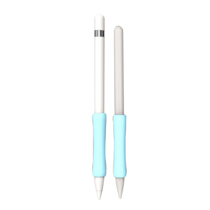 Stylus Touch Pen Silicone Protective Cover For Apple Pencil 1 / 2(sky Blue) - Pencil Accessories by buy2fix | Online Shopping UK | buy2fix