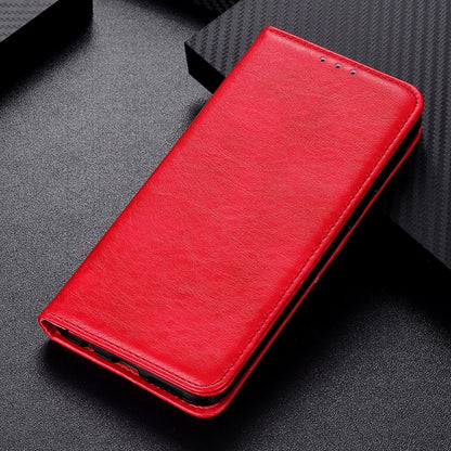 For OnePlus Nord 2 5G Magnetic Crazy Horse Texture Horizontal Flip Leather Case with Holder & Card Slots & Wallet(Red) - OnePlus Cases by buy2fix | Online Shopping UK | buy2fix