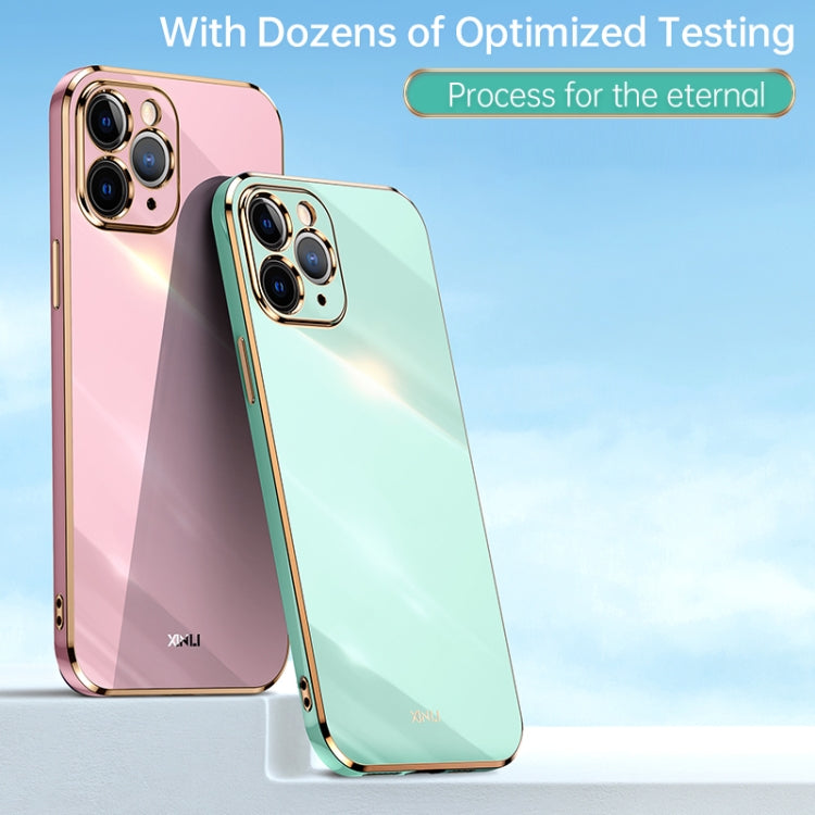 For iPhone 11 Pro Max XINLI Straight 6D Plating Gold Edge TPU Shockproof Case (Celestial Blue) - iPhone 11 Pro Max Cases by XINLI | Online Shopping UK | buy2fix