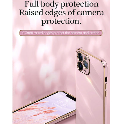 For iPhone 11 Pro Max XINLI Straight 6D Plating Gold Edge TPU Shockproof Case (Celestial Blue) - iPhone 11 Pro Max Cases by XINLI | Online Shopping UK | buy2fix