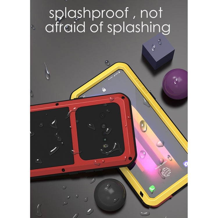 For LG V60 ThinQ 5G LOVE MEI Metal Shockproof Waterproof Dustproof Protective Case with Glass(Red) - LG by LOVE MEI | Online Shopping UK | buy2fix