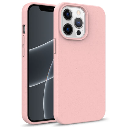 For iPhone 13 Pro Starry Series Shockproof Straw Material + TPU Protective Case (Pink) - iPhone 13 Pro Cases by buy2fix | Online Shopping UK | buy2fix