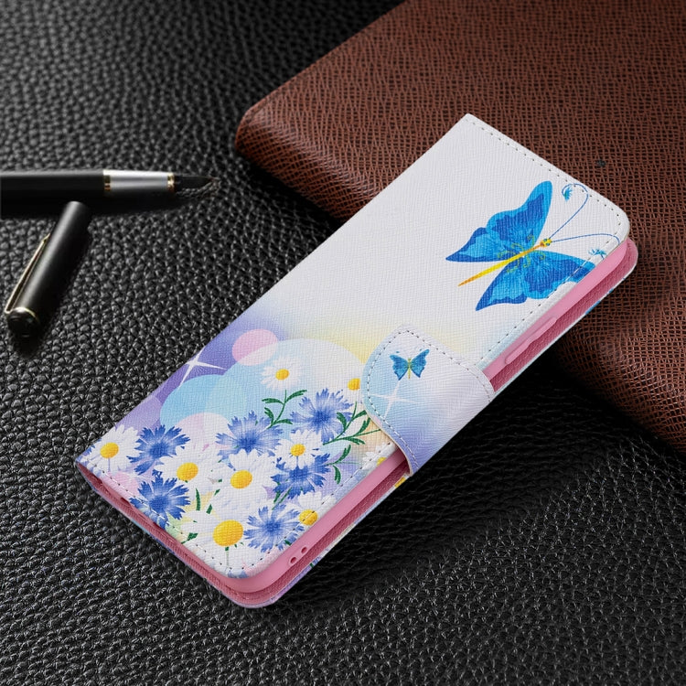 For OPPO Realme C21 / C20 Colored Drawing Pattern Horizontal Flip Leather Case with Holder & Card Slots & Wallet(Butterfly Love) - Realme Cases by buy2fix | Online Shopping UK | buy2fix