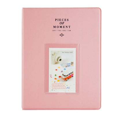 128 Pockets Photo Book Album Name Card Holder for Fujifilm Instax Mini 8 /7s /70 /25 /50s /90(Pink) - Photo Albums & Photo Frames by buy2fix | Online Shopping UK | buy2fix