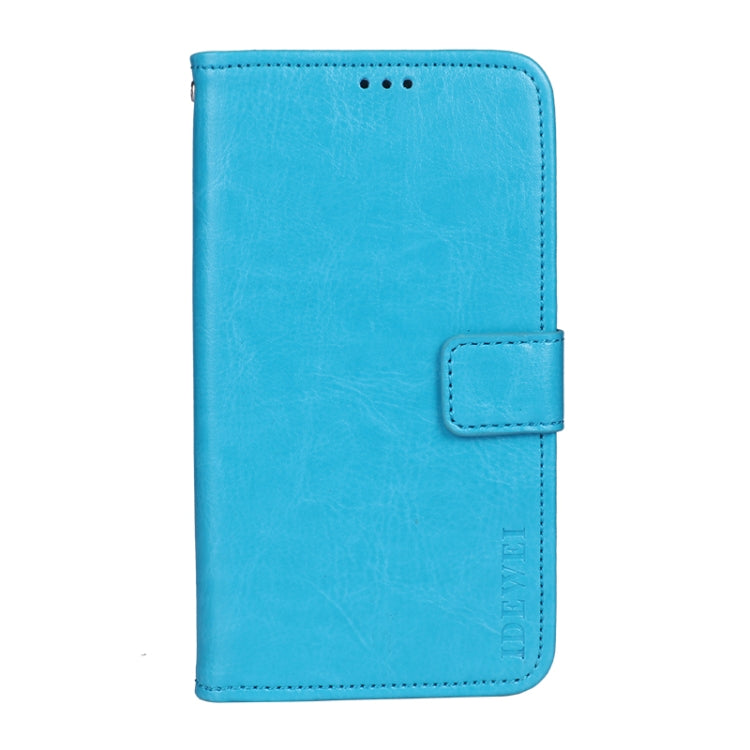 idewei Crazy Horse Texture Horizontal Flip Leather Case with Holder & Card Slots & Wallet For OPPO Realme GT Master(Sky Blue) - Realme Cases by idewei | Online Shopping UK | buy2fix