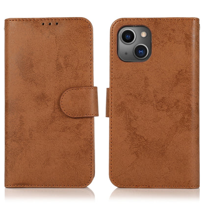 For iPhone 13 Pro Retro 2 in 1 Detachable Horizontal Flip Leather Case with Card Slots & Wallet (Brown) - iPhone 13 Pro Cases by buy2fix | Online Shopping UK | buy2fix