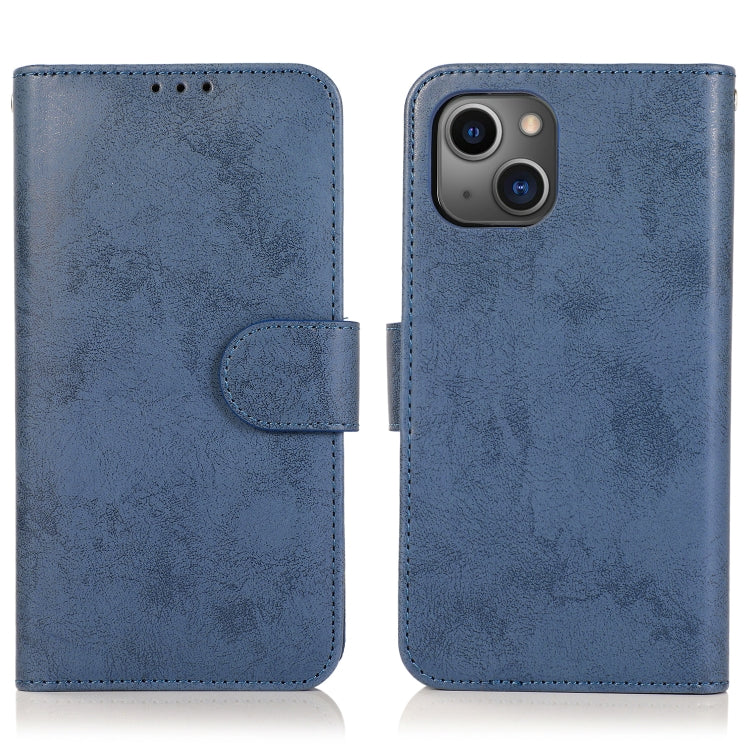 For iPhone 13 Pro Max Retro 2 in 1 Detachable Horizontal Flip Leather Case with Card Slots & Wallet (Dark Blue) - iPhone 13 Pro Max Cases by buy2fix | Online Shopping UK | buy2fix