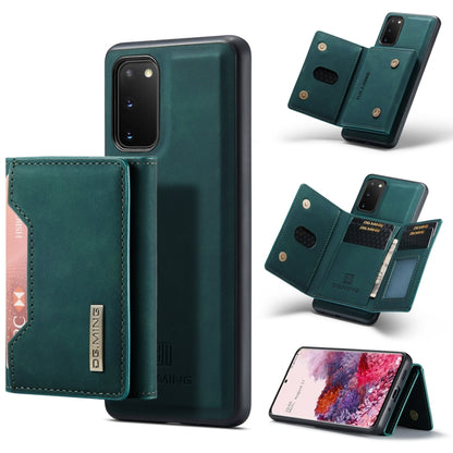 For Samsung Galaxy S20 DG.MING M2 Series 3-Fold Multi Card Bag Back Cover Shockproof Case with Wallet & Holder Function(Green) - Galaxy Phone Cases by DG.MING | Online Shopping UK | buy2fix