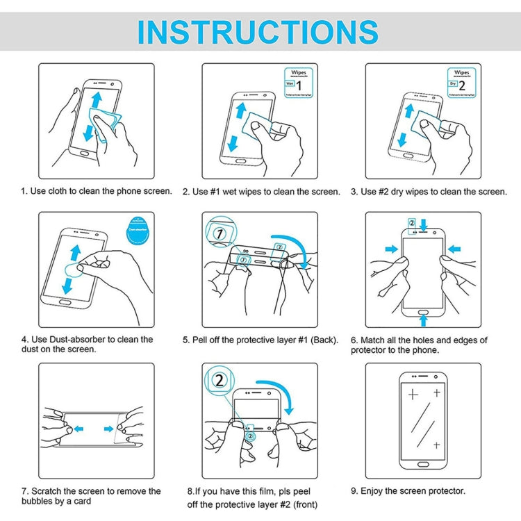 For Ulefone Note 7 50 PCS 0.26mm 9H 2.5D Tempered Glass Film - Ulefone Tempered Glass by buy2fix | Online Shopping UK | buy2fix