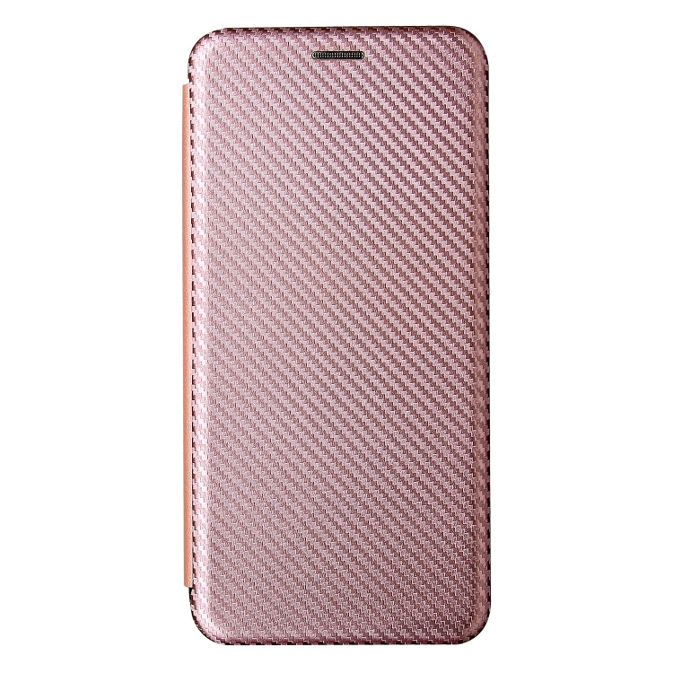 For UMIDIGI Power 5 Carbon Fiber Texture Horizontal Flip TPU + PC + PU Leather Case with Card Slot(Pink) - More Brand by buy2fix | Online Shopping UK | buy2fix