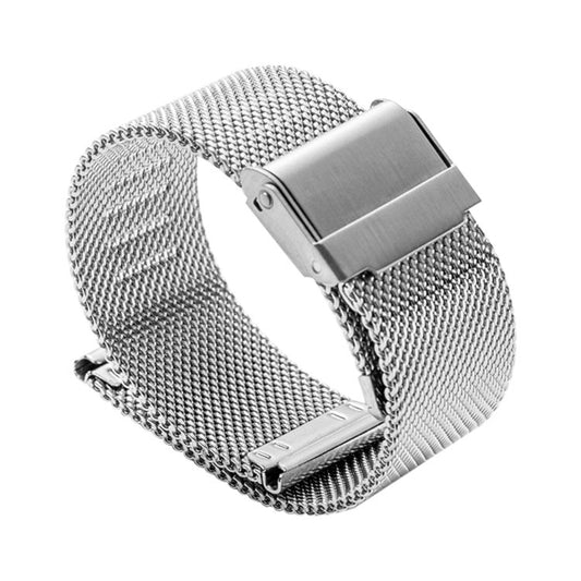 16mm 304 Stainless Steel Double Buckles Watch Band(Silver) - Watch Bands by buy2fix | Online Shopping UK | buy2fix