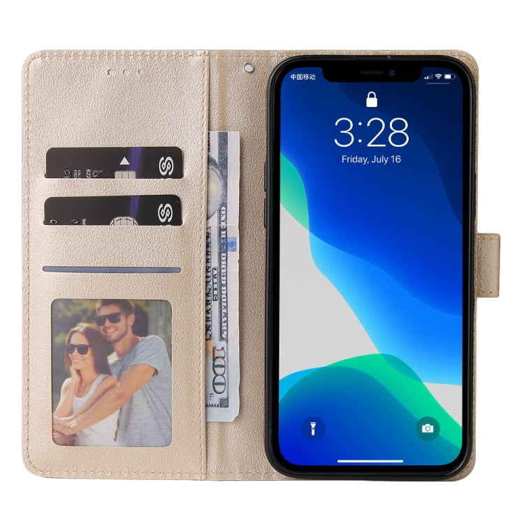 For iPhone 13 Pro Multifunctional Horizontal Flip Leather Case, with Three Card Slot & Holder & Photo Frame & Lanyard (Tyrant Gold) - iPhone 13 Pro Cases by buy2fix | Online Shopping UK | buy2fix