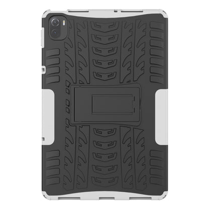 Tire Texture TPU + PC Shockproof Case with Holder For Xiaomi Pad 5 / 5 Pro(White) - More Tablet Cases by buy2fix | Online Shopping UK | buy2fix