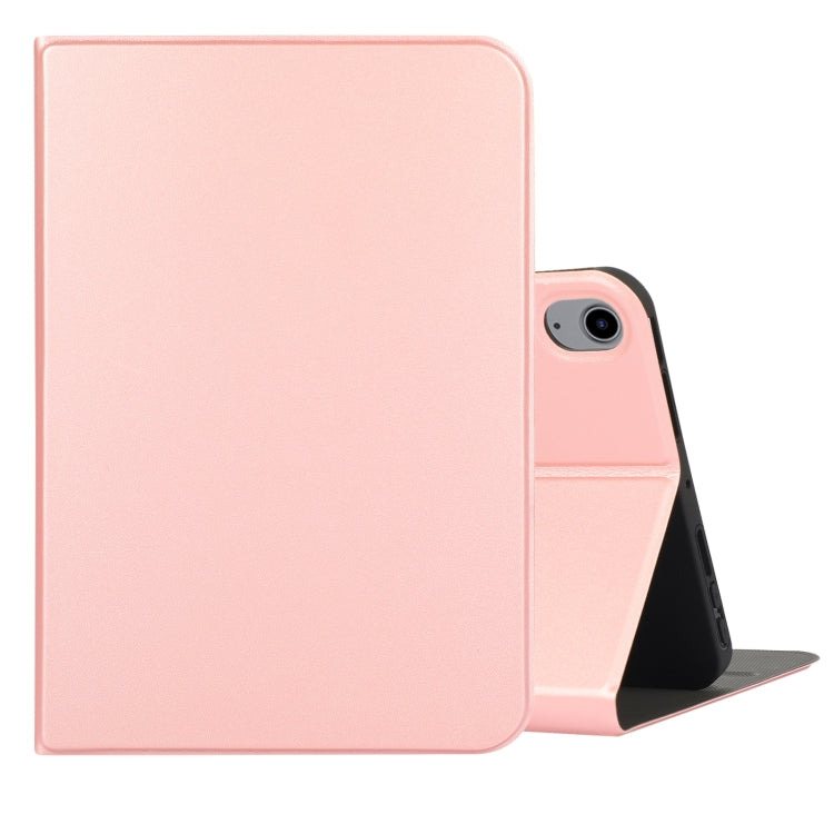 For iPad mini 6 Voltage Craft Texture TPU Horizontal Flip Protective Tablet Case with Holder(Rose Gold) - iPad mini 6 Cases by buy2fix | Online Shopping UK | buy2fix