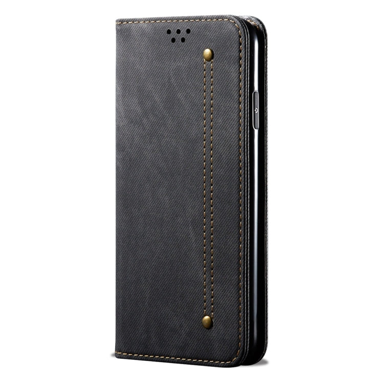 For Huawei Honor 20 Denim Texture Casual Style Horizontal Flip Leather Case with Holder & Card Slots & Wallet(Black) - Honor Cases by buy2fix | Online Shopping UK | buy2fix