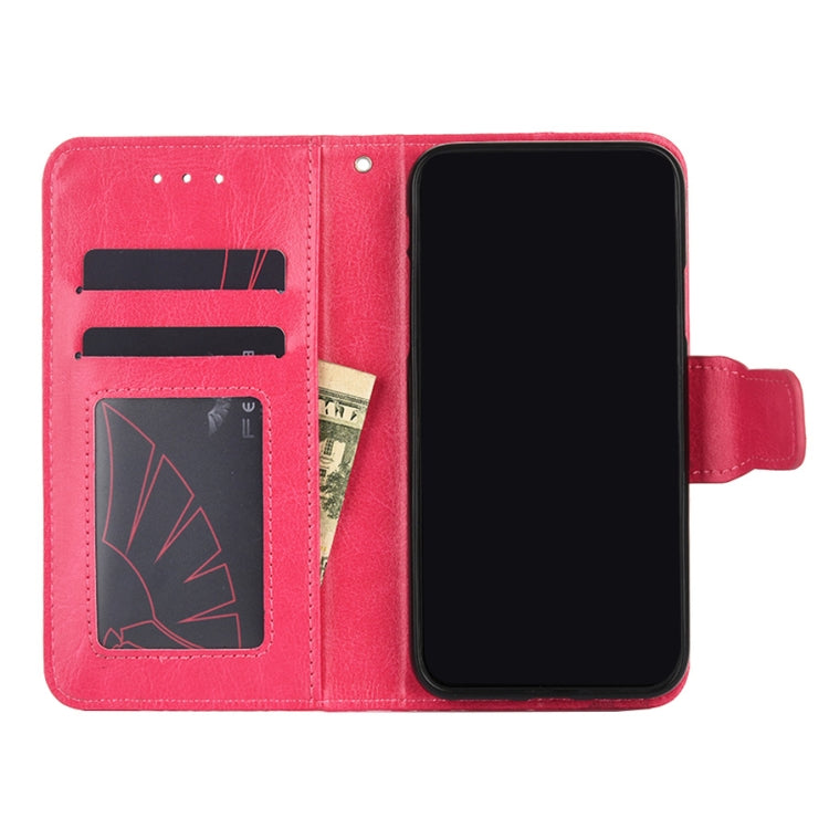 For Motorola Moto G30 Crystal Texture Horizontal Flip Leather Case with Holder & Card Slots & Wallet(Rose Red) - Motorola Cases by buy2fix | Online Shopping UK | buy2fix