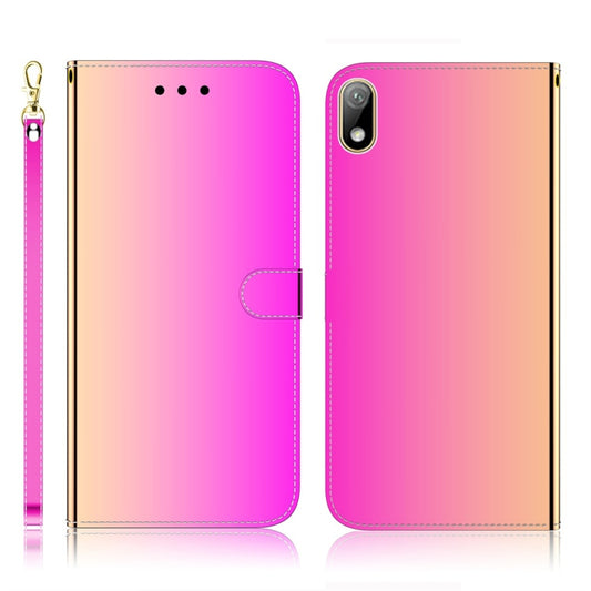 For Huawei Y5 (2019) / Honor 8s Imitated Mirror Surface Horizontal Flip Leather Case with Holder & Card Slots & Wallet & Lanyard(Gradient Color) - Honor Cases by buy2fix | Online Shopping UK | buy2fix