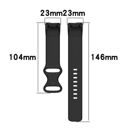 For Fitbit Charge 5 Silicone Watch Band, Size:L(Rock Grey) - Watch Bands by buy2fix | Online Shopping UK | buy2fix