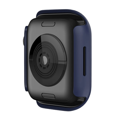 Shockproof TPU Protective Case For Apple Watch Series 9 / 8 / 7 45mm(Dark Blue) - Watch Cases by buy2fix | Online Shopping UK | buy2fix