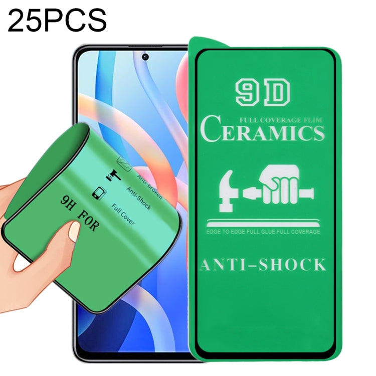 25 PCS 9D Full Screen Glue Ceramic Film For Xiaomi Redmi Note 11T 5G -  by PINWUYO | Online Shopping UK | buy2fix