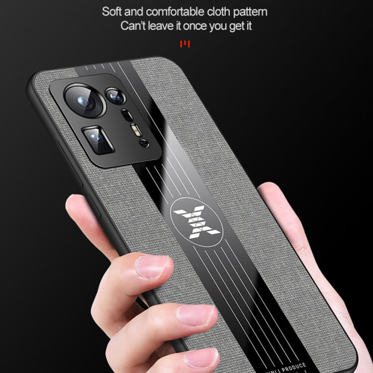 For Xiaomi Mi Mix 4 XINLI Stitching Cloth Texture TPU Phone Case(Brown) - Xiaomi Cases by XINLI | Online Shopping UK | buy2fix