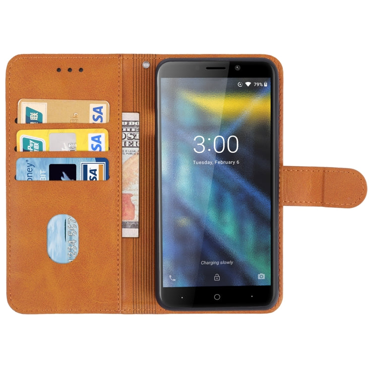 Leather Phone Case For DOOGEE X50L(Brown) - Doogee Cases by buy2fix | Online Shopping UK | buy2fix