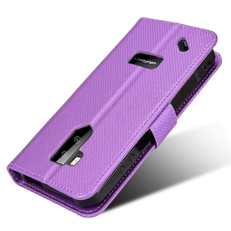 For Ulefone Armor X9 Diamond Texture Leather Phone Case(Purple) - Ulefone Cases by buy2fix | Online Shopping UK | buy2fix
