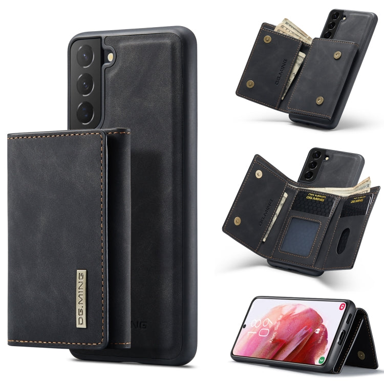 For Samsung Galaxy S22+ 5G DG.MING M1 Series 3-Fold Multi Card Wallet Phone Case(Black) - Galaxy S22+ 5G Cases by DG.MING | Online Shopping UK | buy2fix