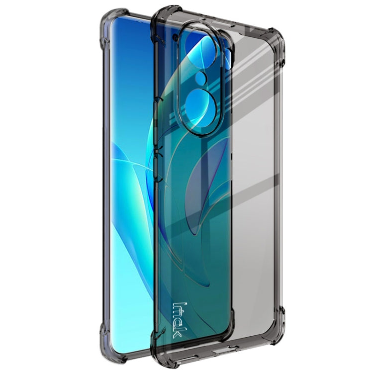 For Honor 60 Pro 5G imak All-inclusive Shockproof Airbag TPU Case with Screen Protector(Transparent Black) - Honor Cases by imak | Online Shopping UK | buy2fix