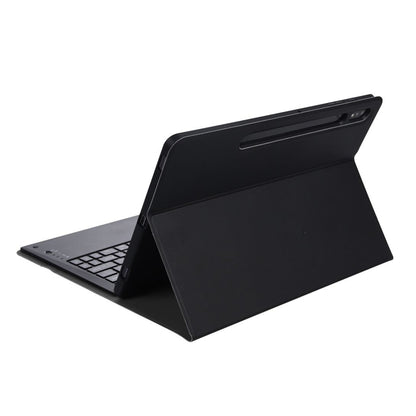 A800B Split Bluetooth Keyboard Leather Case with Holder & Pen Slot For Samsung Galaxy Tab S8+ X800(Black) - Samsung Keyboard by buy2fix | Online Shopping UK | buy2fix
