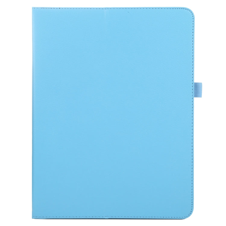 For iPad Air 13 2024 / iPad Pro 12.9 2022 / 2021 / 2020 / 2018 Litchi Texture Solid Color Leather Tablet Case(Sky Blue) - iPad Pro 12.9 (2022/2021) Cases by buy2fix | Online Shopping UK | buy2fix