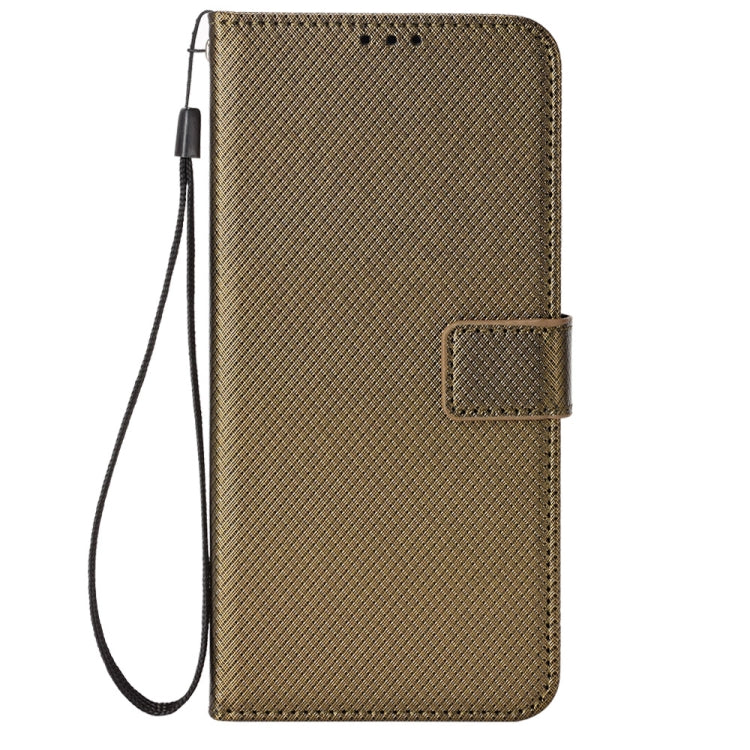 For Blackview A55 Diamond Texture Leather Phone Case(Brown) - More Brand by buy2fix | Online Shopping UK | buy2fix