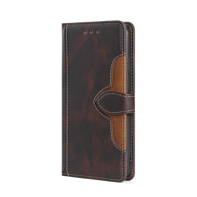 For Ulefone Note 10 Skin Feel Straw Hat Magnetic Buckle Leather Phone Case(Brown) - Ulefone Cases by buy2fix | Online Shopping UK | buy2fix