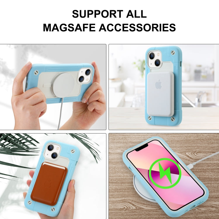 For iPhone 13 Colorful Magsafe Magnetic Phone Case(Ice Blue) - iPhone 13 Cases by buy2fix | Online Shopping UK | buy2fix