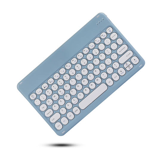 X4 Universal Round Keys Panel Spray Color Bluetooth Keyboard(Light Blue) - Universal Keyboard by buy2fix | Online Shopping UK | buy2fix