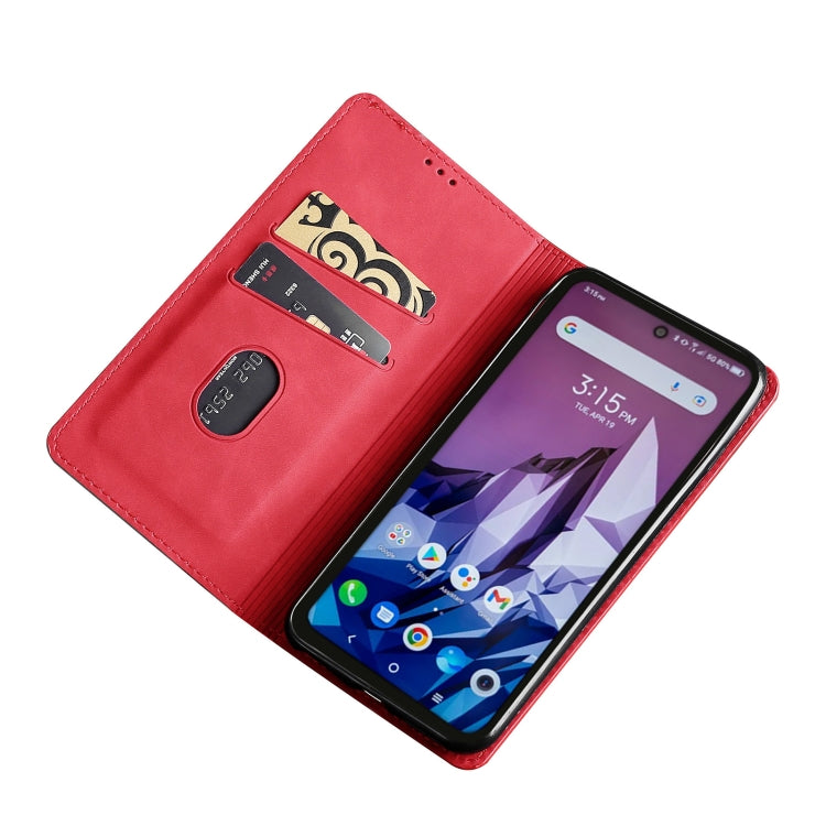 For Blackview A55 Pro Skin Feel Magnetic Horizontal Flip Leather Phone Case(Red) - More Brand by buy2fix | Online Shopping UK | buy2fix